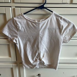 White cropped T-shirt
